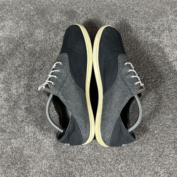 OluKai Nohea Moku Mens Size 10.5 Gray Black No Tie Boat Beach Slip On Shoes Used - Picture 8 of 12
